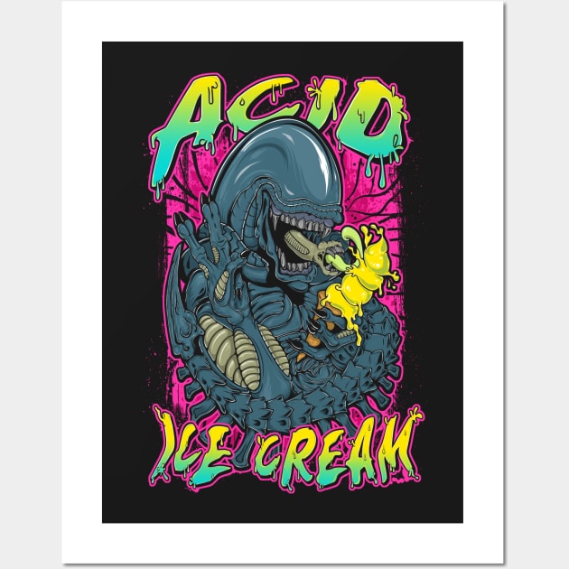 Acid Ice Cream Wall Art by MeFO